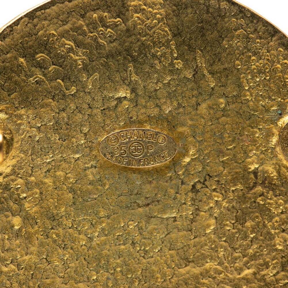 CHANEL Vintage Gold Logo Brooch - Picture 3 of 3